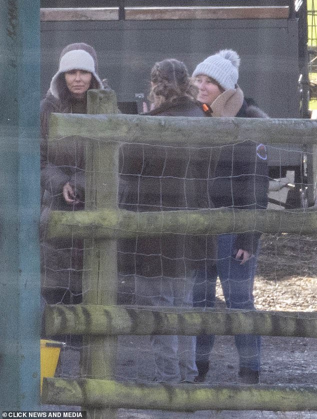 The group could not have looked happier at the park, which is owned by the conservation charity, the Aspinall Foundation