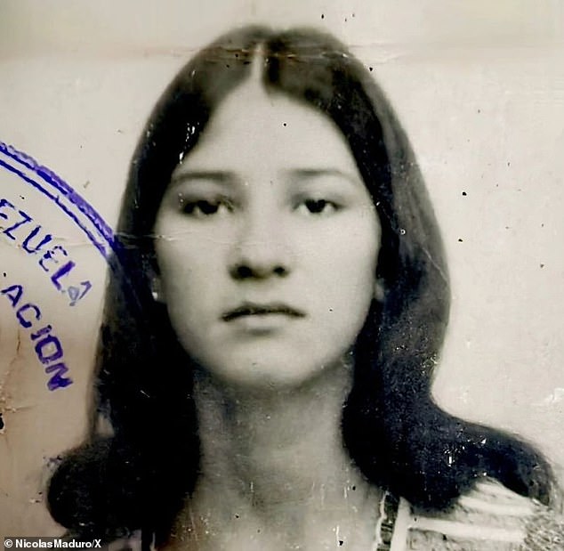 Nicolas Maduro once posted a picture of her wife in what he described as her 'rebellious student' days