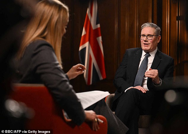 Starmer did his best to deflect questions on the issue on Sunday morning TV