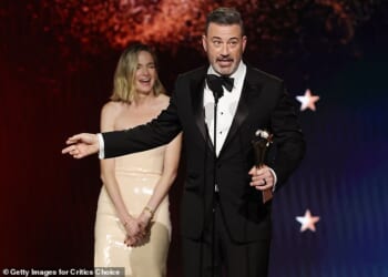 Jimmy Kimmel lashed out at President Donald Trump and praised the importance of free speech as he received the award for Best Talk Show at the 2026 Critics' Choice Award