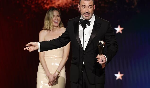 Jimmy Kimmel lashed out at President Donald Trump and praised the importance of free speech as he received the award for Best Talk Show at the 2026 Critics' Choice Award