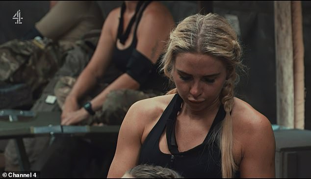 His outburst left an awkward tension amongst the group, while Gabby didn't hide her irritation as she sarcastically muttered: 'Nice way to talk to everyone isn't it?'