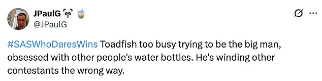 Viewers watching the scenes took to social media to react to Ryan's rant, with many suggesting that his mental health was already under a lot of strain and predicting he would end up 'winding the other contestants the wrong way'