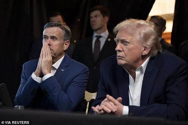 President Donald Trump said he watched the operation to capture Nicolás Maduro unfold in real time at Mar-a-Lago, comparing the military raid to 'watching a television show'. Trump is seen sitting next to CIA Director John Ratcliffe