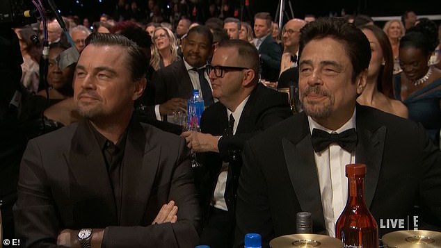 Just before her jab at DiCaprio, Handler jokingly tried to shoot her shot with his One Battle After Another co-star Benicio del Toro