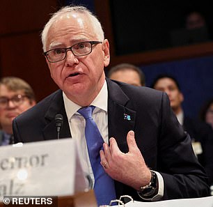 Minnesota Governor Tim Walz hit out at Trump for the post