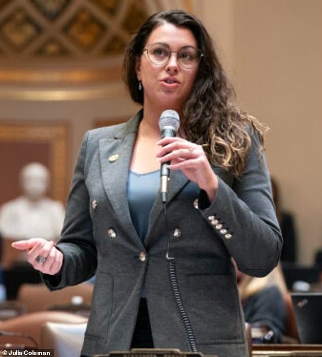Republican State Senator Julia Coleman immediately slammed Foster for sharing a 'conspiracy theory,' and that 'the fraud had nothing to do with the assassinations'