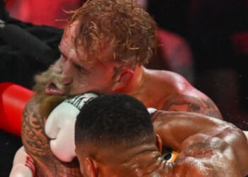 Jake Paul slapped with 'indefinite' boxing ban after Anthony Joshua defeat as he struggles to sleep with broken jaw