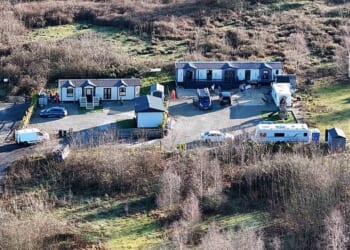 Pictured: The traveller site which has now been approved in West Malling, Kent