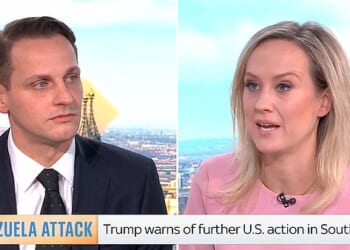 Mike Tapp squirmed and said he would not give a 'running commentary' as he was grilled on the UK's view of the action in Venezuela - and US demands to take over Denmark's territory