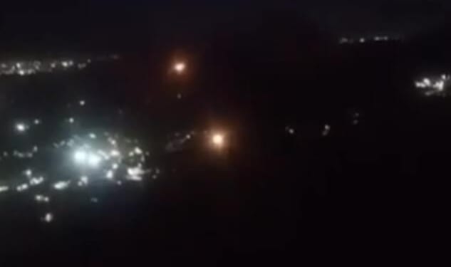 Footage shows Venezuelan security forces firing a missile from a Russian Igla MANPADS at an American helicopter near the Fuerte Tiuna military base in Caracas