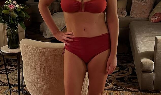 Amy Schumer, 44, looked slimmer than ever as she showcased her incredible weight loss transformation in sizzling new bikini snaps, amid her divorce from Chris Fischer, 45