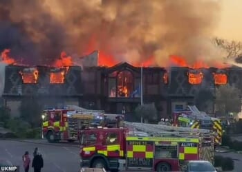 Fire crews have confirmed that there were no reported injuries in the blaze