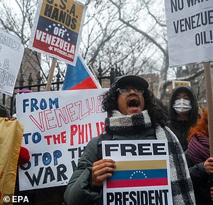 Protestors of Maduro's capture