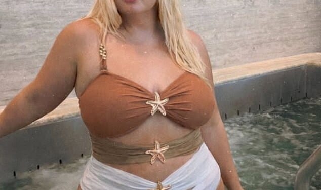 Gemma Collins showed off her impressive weight loss in a cut out swimsuit as she took to Instagram on Monday
