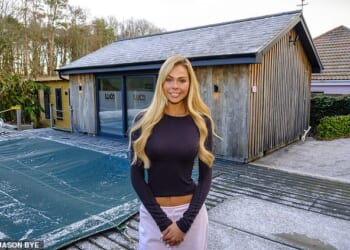 Megan Smith, 24, trained in wellness centres across Dubai before moving back home to her grandparents' house in Norfolk to build her Pilates studio