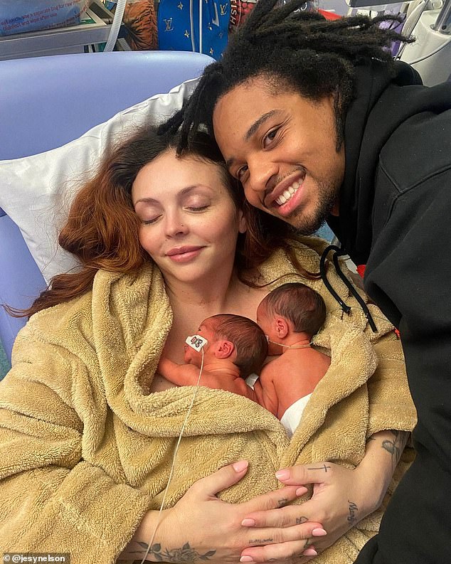 The couple announced that they were expecting their first child in January last year and gave birth in May to twin daughters