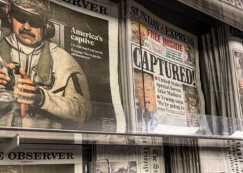 UK newspapers cover how Nicolas Maduro was captured from Venezuela by US forces.