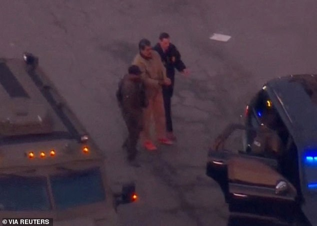 Nicolas Maduro has been shuffled into a police SUV on Monday morning, sporting prison garb, as he makes his way from an NYC jail to his first court appearance