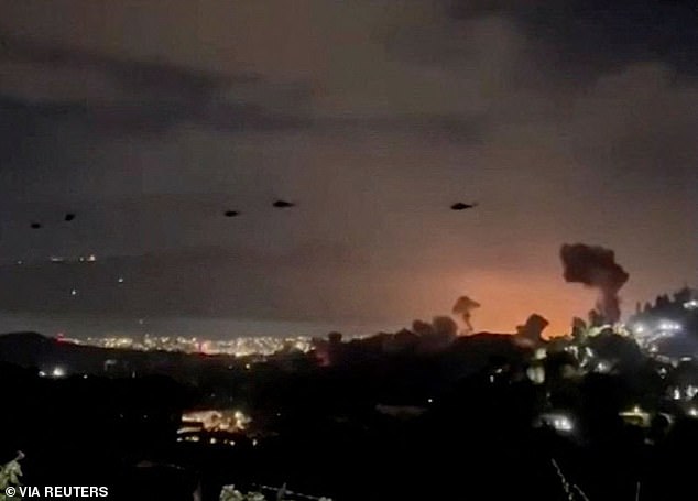 Low-flying aircraft targeted and destroyed military infrastructure, including air defence systems, to make way for helicopters that landed at Maduro's compound