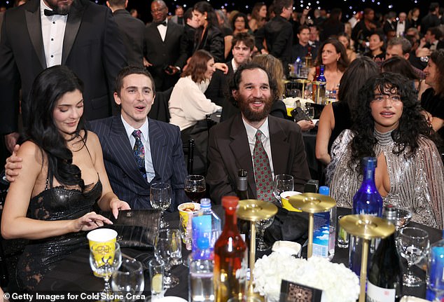 However, the same couldn't be said for Jenner, especially as they sat down at their assigned table