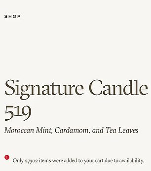 Less so was the 519 candle, named after her wedding date to Harry, May 19