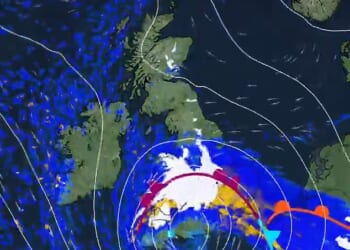 A new tracker has revealed where Storm Goretti will dump up to eight inches of snow in the UK