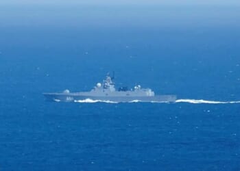 Russia has dispatched navy assets to protect a sanctioned oil tanker as it crosses the Atlantic, amid mounting threats from the US to seize the vessel