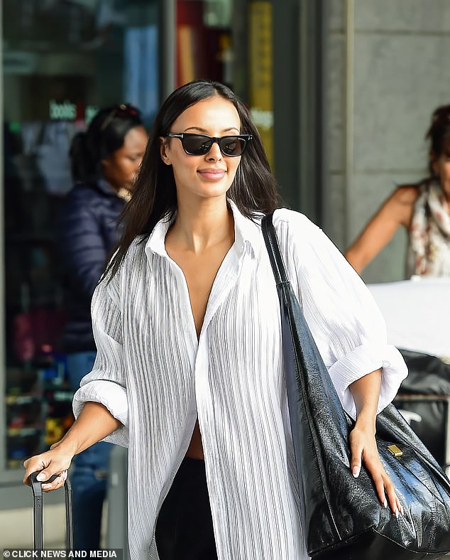 But the star looked radiant as she landed in Cape Town ahead of the new series in a sign she is on the mend