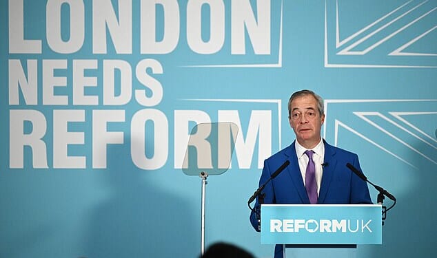 Mr Farage insisted Reform could kick out the three-term winning Labour leader as he confirmed Laila Cunningham, a former CPS prosecutor and ex-Tory councillor in Westminster