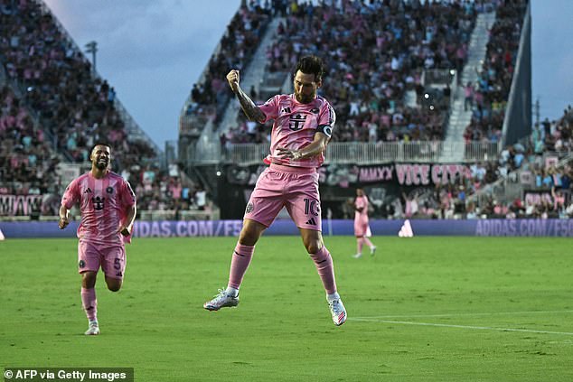 Messi is enjoying some well-earned time away from the pitch after leading Inter Miami to MLS Cup glory last season