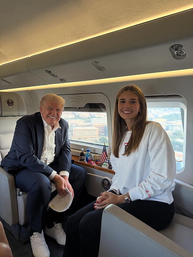 The 18-year-old granddaughter of President Trump will start playing collegiate golf this year