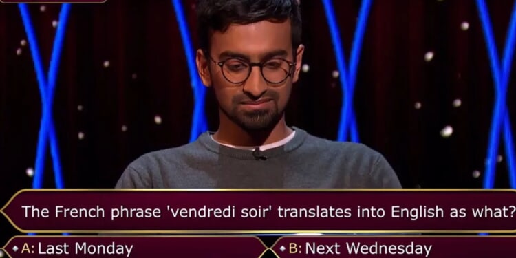 Millionaire Hot Seat contestant stumbles on basic GCSE French question
