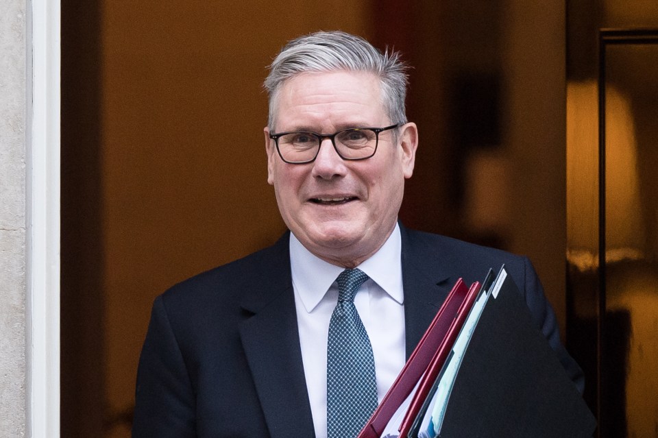 British Prime Minister Sir Keir Starmer departing 10 Downing Street.