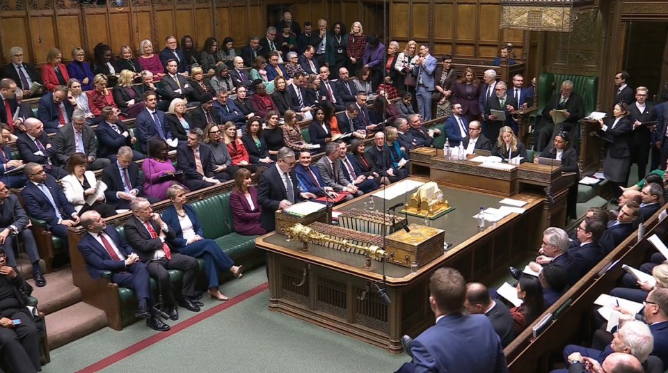 Prime Minister Sir Keir Starmer speaking during Prime Minister's Questions in the House of Commons.