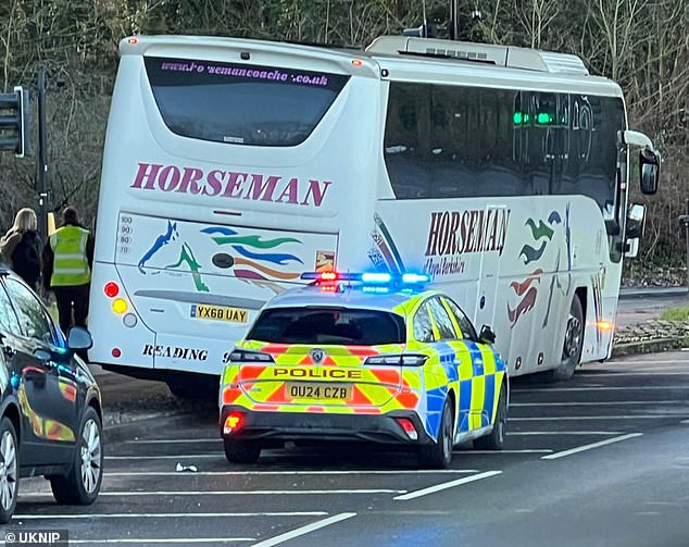 Some 18 people were injured in a crash on the A3290 slip road in Earley near Reading on Wednesday