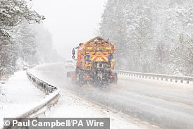 A gritter lorry near Inverness last Friday