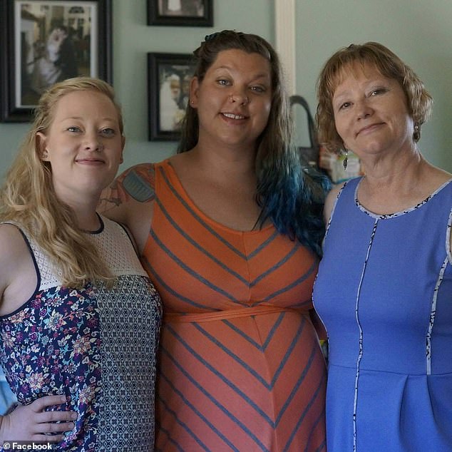 Renee Nicole Good is pictured left with her sister and mother Donna Ganger