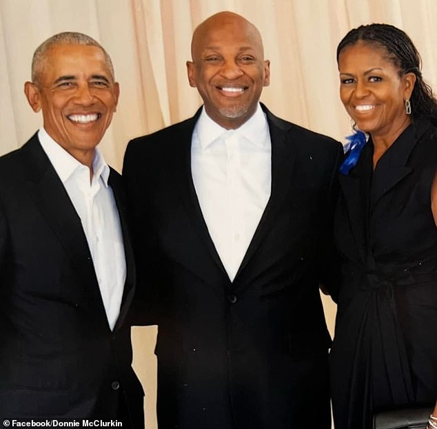 McClurkin, who drew controversy for appearing at a 2007 event organized by Barack Obama's campaign, posted a picture of himself with the Obamas last February