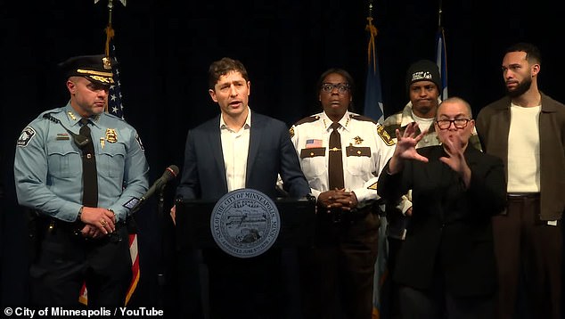 Frey lashed out at the federal agency after Wednesday's fatal shooting. He said: 'To ICE, get the f*** out of Minneapolis. We do not want you here'