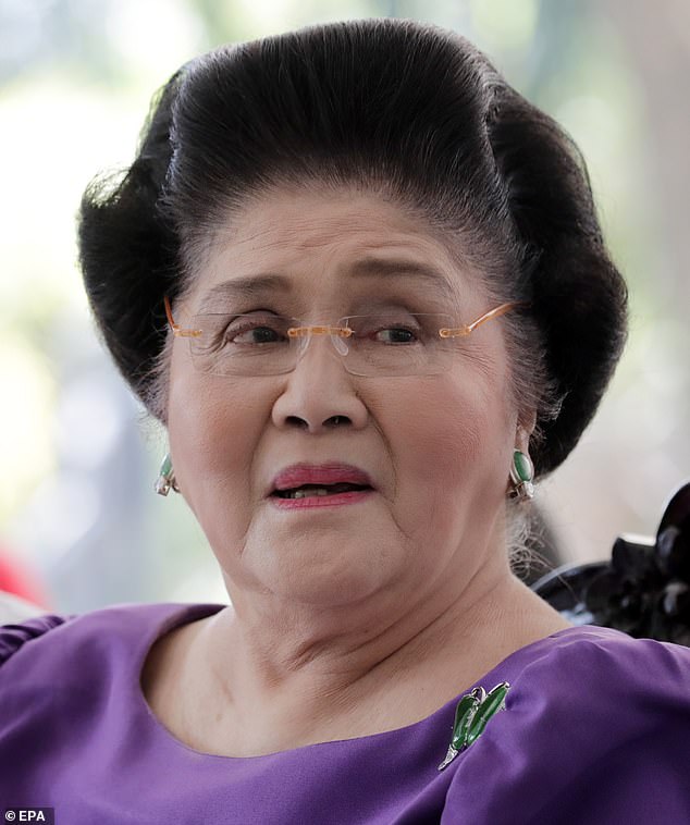 She and her husband amassed a huge property portfolio and a wardrobe that would be the envy of the Queen Of Soles herself, Imelda Marcos, the former First Lady of the Philippines, pictured, who was reputed to have owned 3,000 pairs of shoes