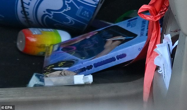 Photos of the woman's car showed children's toys inside