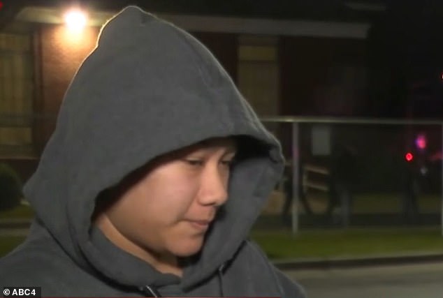 A second family member broke down in tears while speaking to reporters on scene