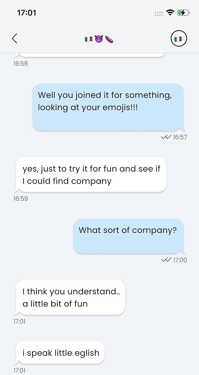 Certain emojis crop up regularly on the chat app, such as the aubergine and the devil