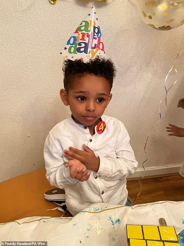 The Old Bailey heard the incident happened on 25 November 2022 as Fareed (pictured) was walking home from primary school with his mother, Maryam Lemulu