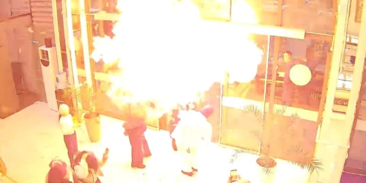 Horror moment party balloons explode in giant FIREBALL burning birthday girl’s face as family surprise goes badly wrong