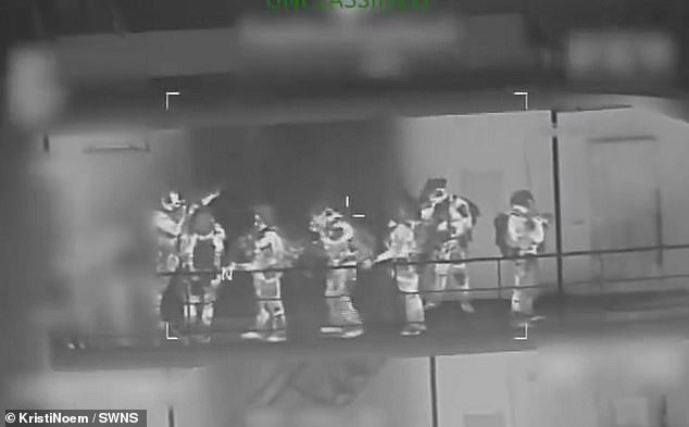 The vessel was described as a 'stateless, sanctioned dark fleet motor tanker'