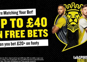 Get up to £40 in free bets on football with talkSPORT BET