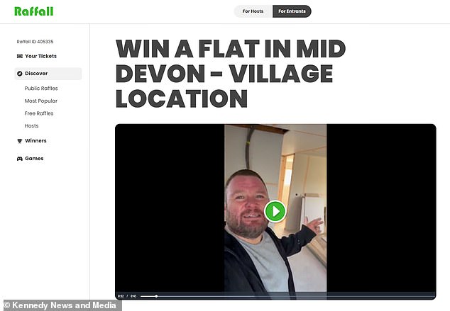 Tickets for the raffle cost £3, and the Smiths hope to sell 65,000