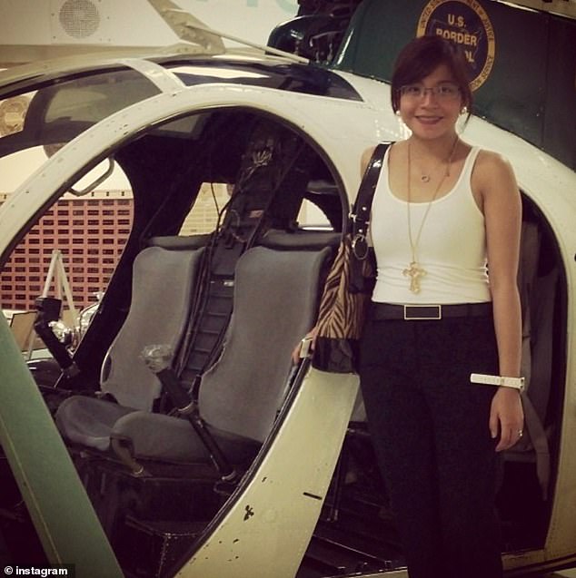 Ross' father said his son's wife (pictured) was a US citizen but declined to say how long she had been in the US